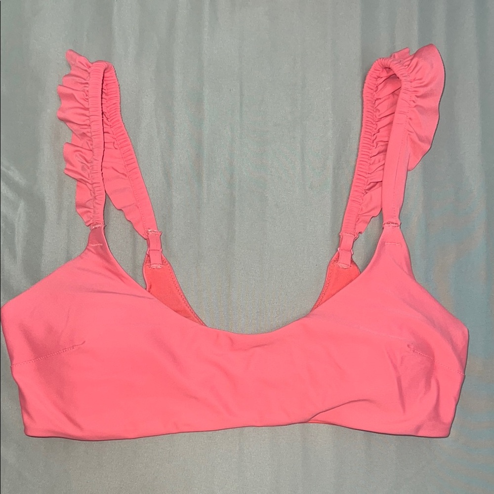 Ruffled Pink Bralette